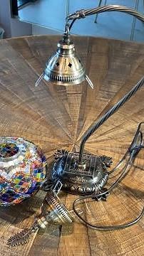Assembling DEMMEX Turkish Mosaic Table Lamp Bedside Lampshade Assembly & Bulb Change