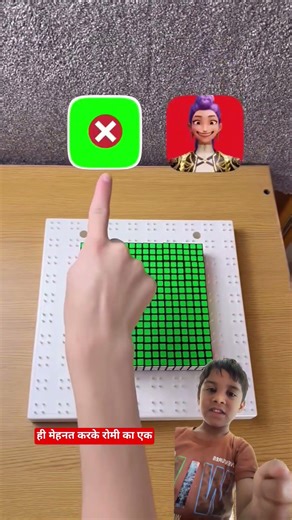 making rumi photo with Rubik's cube 🔥😱🤯 #sidcuber #fitcuber #funny #impossiblecube ‪@cube_380‬