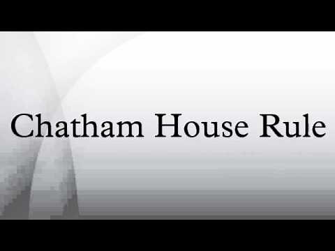 Chatham House Rule