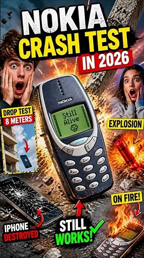 Nokia 3310 vs Reality — Extreme Drop & Fire Test #nokia3310 #shorts #crashtest
