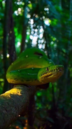 The Emerald Guardian🐍 #viral #wildlife #trending #snake