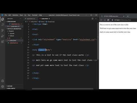 CSS ROOT pseudo-class selector