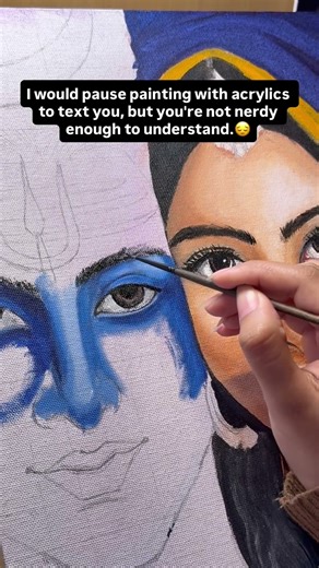 My art flow - Random text message. Sorry, not sorry! #indianartist #workingartist #artiststruggles