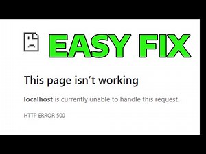 How To Fix HTTP ERROR 500 This Page Isn't Working Facebook Is Currently Unable to Handle The Request