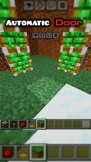 How to Make a Simple Automatic Door in Minecraft (Redstone Tutorial)#Minecraft #MinecraftRedstone