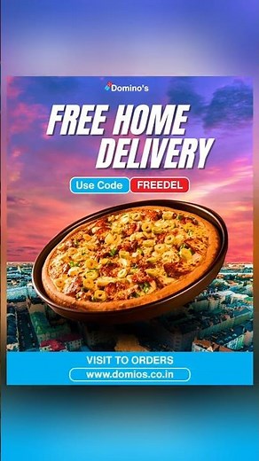 “This Domino’s Pizza Poster Looks Like a Real Ad! 🍕 Made in Canva Mobile” | Canva for beginners