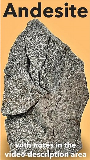 Volcanic Andesite Rock Identified