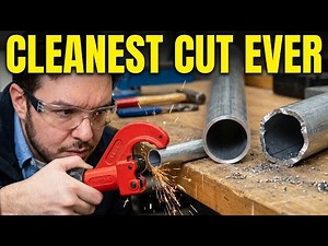 How to cut an EMT Conduit the cleanest way possible