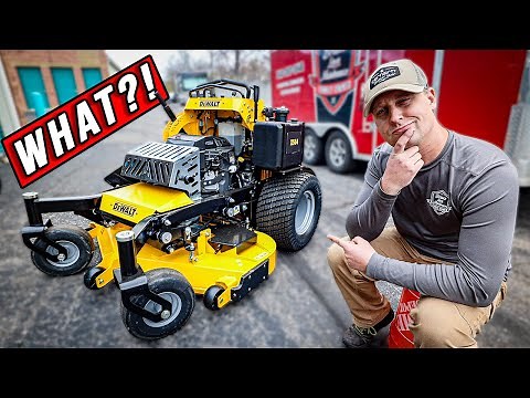 NEVER SAW THIS COMING! DEWALT Lawn Mower DEBUT! (DXGX554P)
