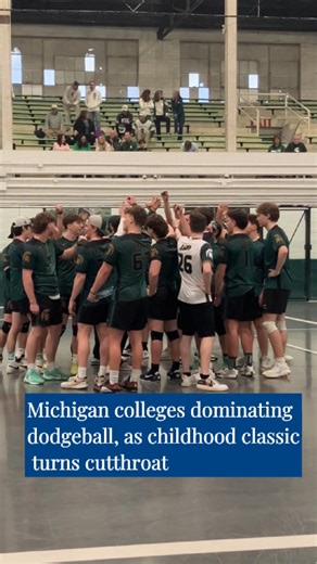 Teams from Michigan State, Grand Valley, Central and Western universities competed Saturday in East Lansing for the Michigan Dodgeball Cup, showcasing how the childhood gym class game has evolved into a highly competitive collegiate sport. ⁠ ⁠ Michigan State won the title for the fifth straight year, maintaining its top national ranking in the National Collegiate Dodgeball Association, with Grand Valley ranked fifth, Central 19th and Western 21st. ⁠ ⁠ The league, founded in 2005 by several Midwe