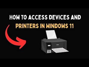 How to access devices and printers in Windows 11