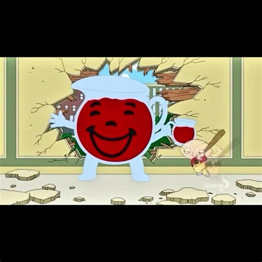 Evil Stewie kills kioolaid man meme template
