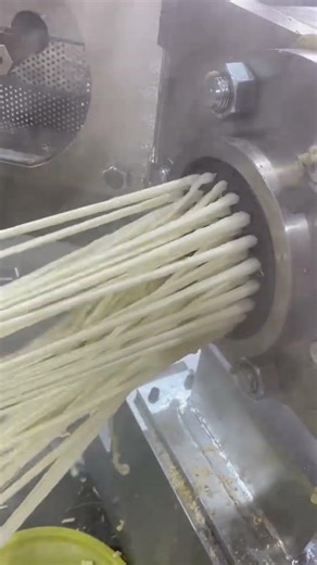 DP90model twin screw extruder salad chips lline tested in our factory before delivery #machine