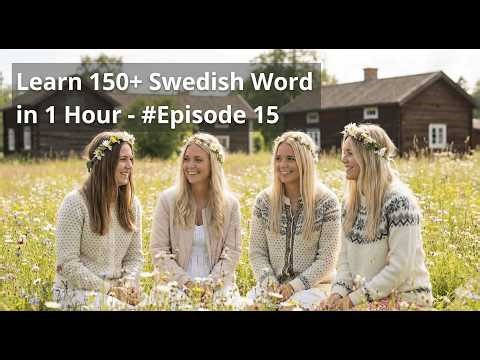 1 Hour of Swedish Word of the Day – Learn 50+ Everyday Words! 🇸🇪 - Ep 15 #swedishwordoftheday