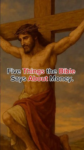 Five things the Bible says about money. #jesus #viral ￼