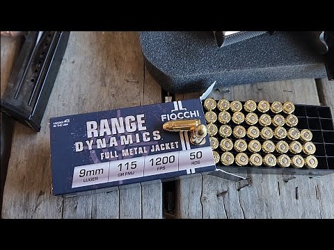 RUGER SECURITY 9 w/FIOCCHI RANGE DYNAMICS 9MM.