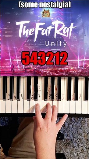 The Fat Rat Unity Piano Tutorial 🎹 #shorts