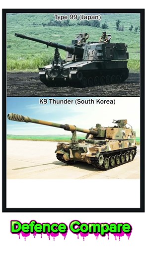 Type 99 vs K9 Thunder | Japan vs South Korea | Artillery Power Comparison 2025