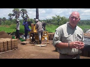 Brickmaking Machine In Uganda | How to build bricks with machines