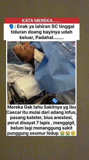 279K views · 2.3K reactions | Sedih banget kalau denger begitu,,, padahal sakitnya ibu melahirkan caesar itu ditanggung seumur hidup #fyp #fbpro #reels #facebook #video #viral #hamil #jangkauanluas | Sitti Khadijah | Facebook