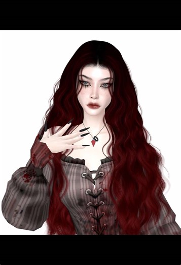 Создала свою идеальную вампиршу 🩸 #sims4 #sims4cas #simscc #sims4story