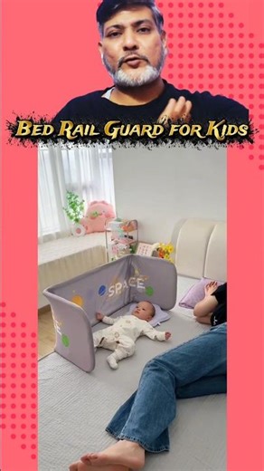 The ONE item every new parent needs! Bed Guard for extra safety 🍼 #ParentingEssentials #ChildSafety