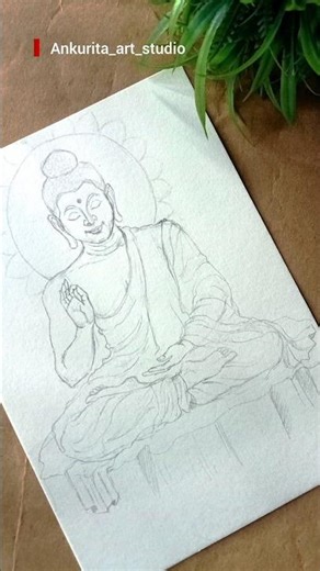 goutam buddha outline tutorial #drawing #art #challenge #duddha