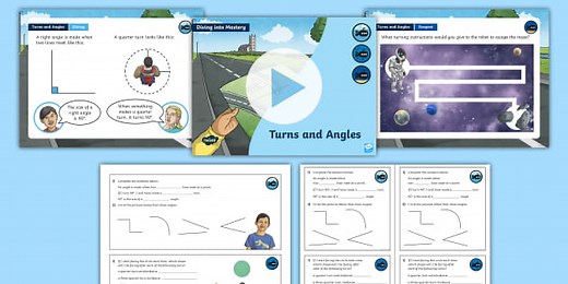 Year 3 Diving into Mastery: Step 1 Turns and Angles Teaching Pack