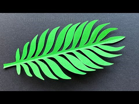 How to make easy paper leaves.