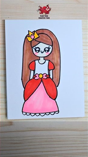 Drawing a Princess Easy #howtodraw