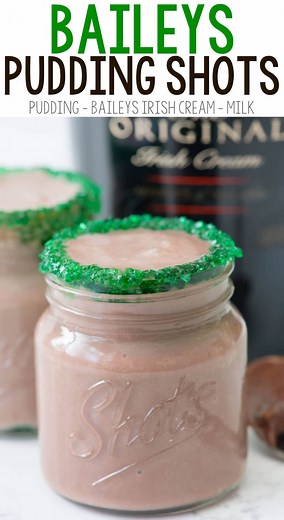 Baileys Pudding Shots - Crazy for Crust