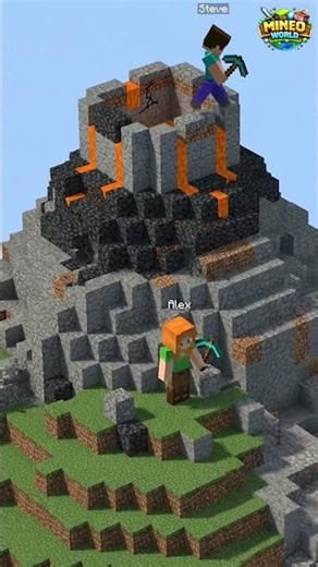 Build a REAL Volcano in Minecraft! | #minecraft