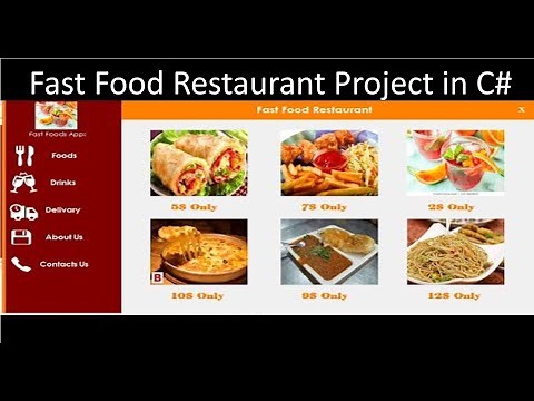 How to Create a Fast Food Restaurant Systems in C# - Full Tutorial