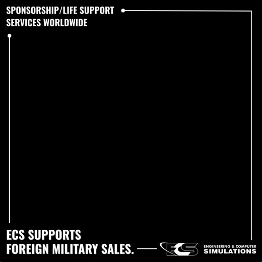 🛰️ ECS supports Foreign Military Sales (FMS) life support operations in some of the world’s most complex environments. #FMS #DefenseSupport #GlobalReadiness | Engineering & Computer Simulations (ECS)