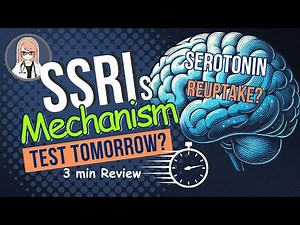 【For Beginners】SSRIs in 3 Min! Mechanism, Key Drugs & Side Effects (Exam Must-Know!)