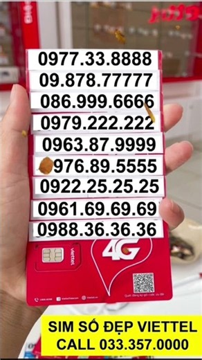 Sim số đẹp viettel #simgiare #simphongthuy #simsodepgiare #simviettel #simsodep
