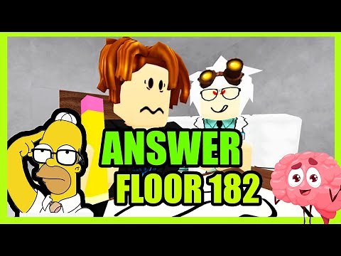 Roblox IQ TEST Answer for Floor 182 (by Cranky Games)