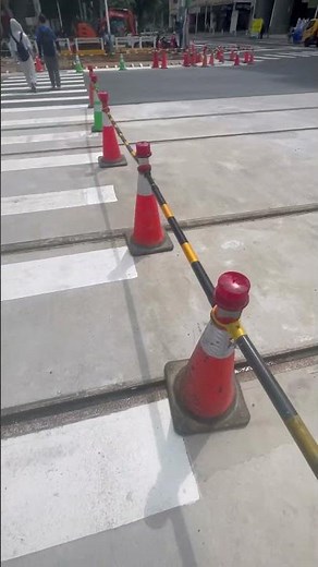 淡海輕軌二期先期工程尾軌（往漁人碼頭方面）（2026年5月）🚧🔨🚋🟥