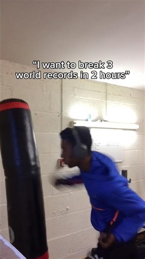 I wanted to break 3 world records…