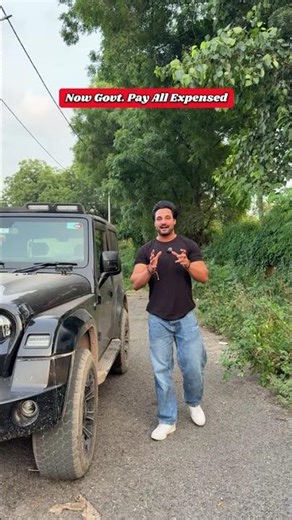 Dont worry now government pay all expenses in this situation#tharlovers #thar #mahindrathar #shorts
