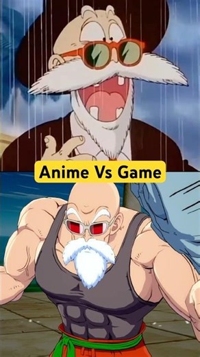 Master Roshi Anime vs Game