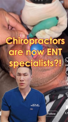 Chiros are now ENT specialists?! 🤔👃 #medical #doctor #chiropractic #chiro