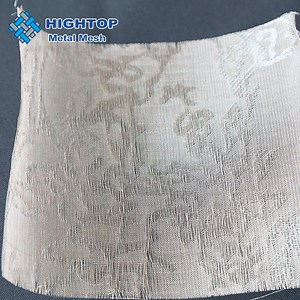 [Hot Item] Decorative Stainless Steel Metal Fabric Laminated Glass Wire Mesh for Building Art