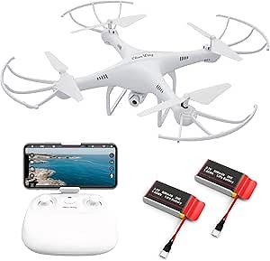 Cheerwing CW4 RC Drone with 720P HD Camera for Adults RC Quadcopter with Auto Hovering, One Key Start, Custom Flight