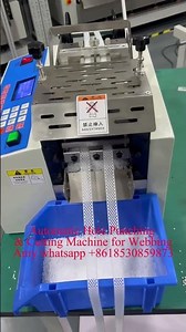Webbing Cutting Machine with Hole Punching | Factory Test Run #webbing #punchingmachine #cutter