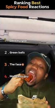 Ranking Best Spicy Food Reactions 🤣 #shorts