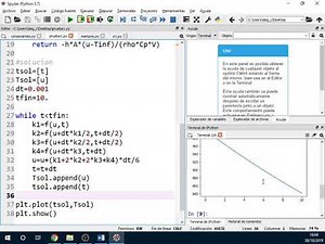 Método de Runge Kutta de cuarto orden ecuaciones diferenciales ordinarias en Python