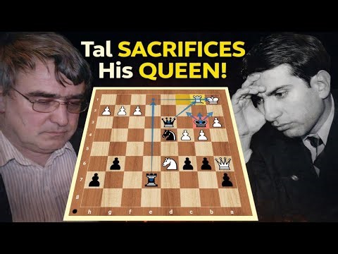 Tal’s Crushing Queen Sacrifice on b1 Unleashes a Smothering Checkmate