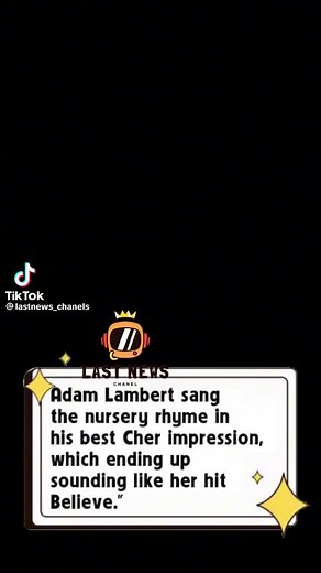 Adam Lambert Impresses Singing Muffin Man by Cher on Jimmy Fallon