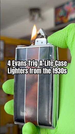 Evans Trig-A-Lite Case Lighters from the 1930s 🔥 | History + Measurements